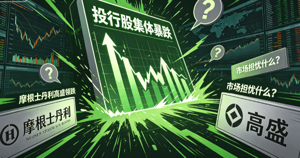 投行股集体暴跌：摩根士丹利高盛领跌