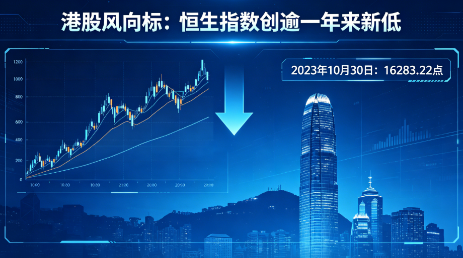 港股暴跌：恒指失守23000点科技股重挫