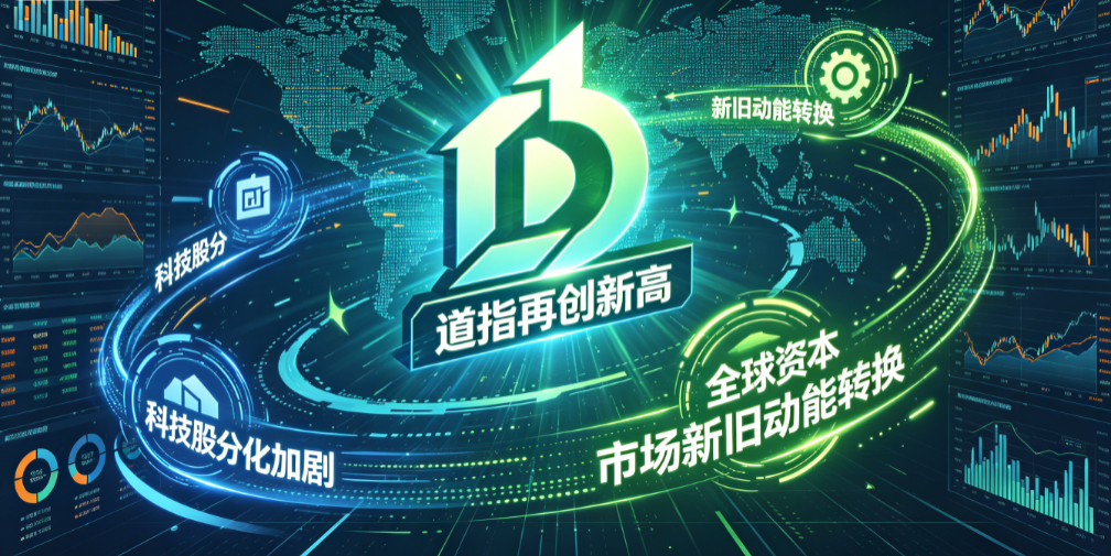 道指再创新高，科技股分化加剧：全球资本市场进入“新旧动能转换”时刻